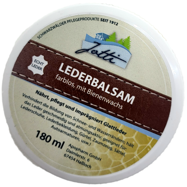 Lederbalsam farblos mit Bienenwachs - Jotti GmbH